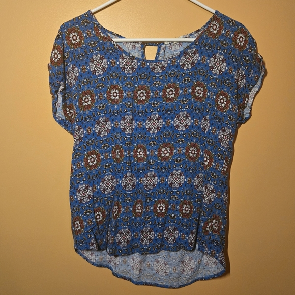 Pink Republic geometric top, L - Picture 1 of 2